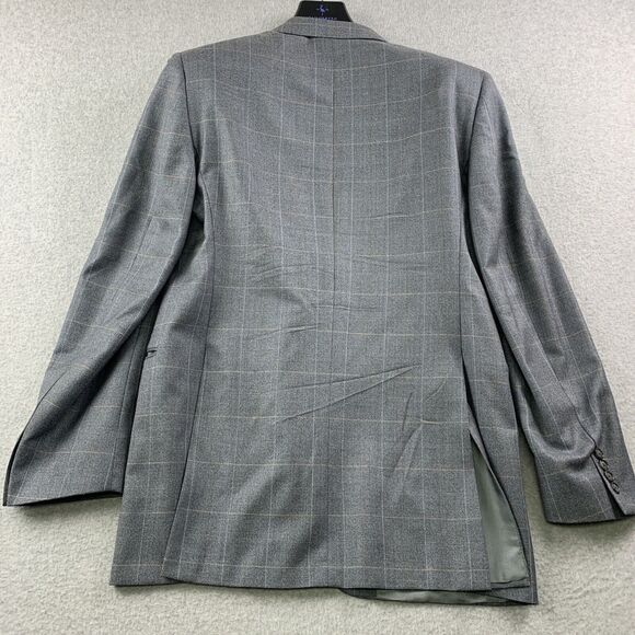 Burberry London Blazer Coat Mens 40 Long T Model Bond Street Silk Wool Blend - Picture 11 of 16